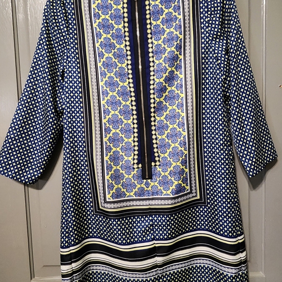 The Limited Chic Blue And Yellow Patterned Dress, Size Small, EUC - Picture 3 of 8